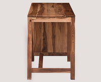 Chennai Solid Wood Writing Study Table, Study Laptop Desk with Three Drawers - Study Table - Furniselan - Rustic-Teak-Finish