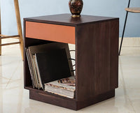 Chittagong One Drawer Bedside Table - Bedside Table - Furniselan - Grey-Finish