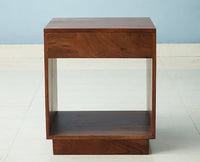 Chittagong One Drawer Bedside Table - Bedside Table - Furniselan - Teak-Finish