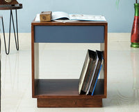 Chittagong One Drawer Bedside Table - Bedside Table - Furniselan - Teak-Finish