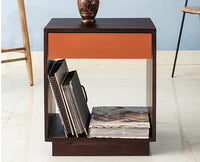 Chittagong One Drawer Bedside Table - Bedside Table - Furniselan - Grey-Finish