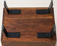 Coimbatore TwoDrawer Bedside Table - Bedside Table - Furniselan-Teak-Finish