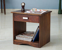 Cologne One Drawer Bedside Table - Bedside Table - Furniselan - Teak-Finish