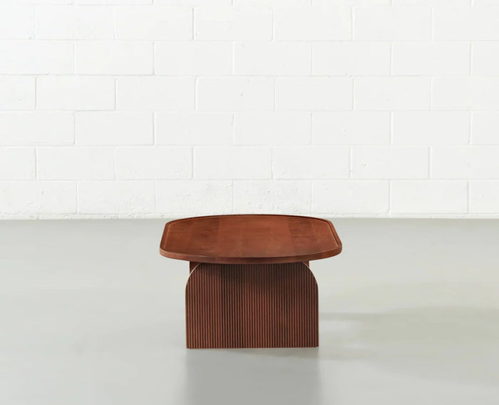 Columbia Solid Wood Oval Coffee Table - Coffee Table - Furniselan