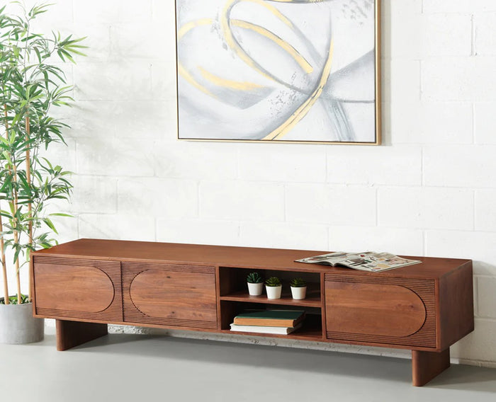 Columbia Solid Wood Tv Cabinet - Tv Cabinet - Furniselan