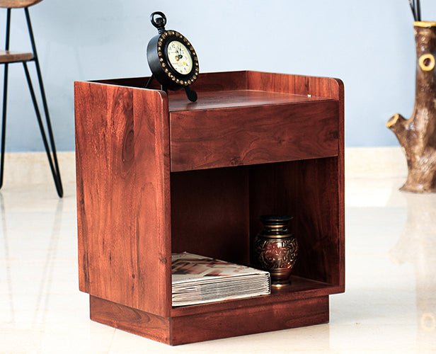 Conakry One Drawer Bedside Table - Bedside Table - Furniselan