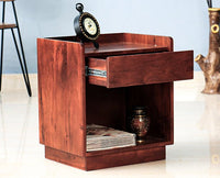 Conakry One Drawer Bedside Table - Bedside Table - Furniselan - Maple-Finish