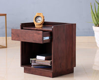 Conakry One Drawer Bedside Table - Bedside Table - Furniselan - Grey-Finish