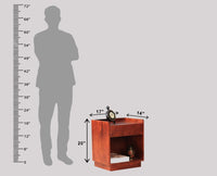 Conakry One Drawer Bedside Table - Bedside Table - Furniselan - Maple-Finish