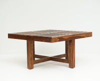 Cuttack Coffee Table with 4 Stools - Coffee Table - Furniselan - Teak-Finish