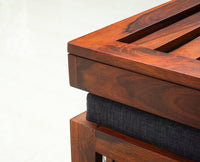 Cuttack Coffee Table with 4 Stools - Coffee Table - Furniselan - Maple-Finish