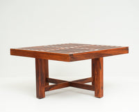 Cuttack Coffee Table with 4 Stools - Coffee Table - Furniselan - Maple-Finish