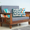 Cuttack Sheesham Wood 2 Seater Sofa - Two Seater Sofa - Furniselan - Teak-Finish