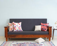 Cuttack Sheesham Wood 3 Seater Sofa - Three Seater Sofa - Furniselan - Maple-Finish