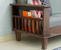 Cuttack Sheesham Wood 3 Seater Sofa - Three Seater Sofa - Furniselan - Grey-Finish