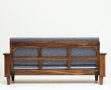 Cuttack Sheesham Wood 5 Seater Sofa With Coffee Table-3+1+1+Table - Furniselan  - Teak-Finish