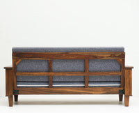 Cuttack Sheesham Wood 5 Seater Sofa With Coffee Table-3+1+1+Table - Furniselan  - Teak-Finish