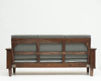 Cuttack Sheesham Wood 5 Seater Sofa With Coffee Table-3+1+1+Table - Furniselan  - Grey-Finish