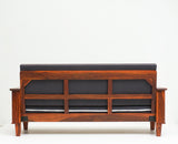 Cuttack Sheesham Wood 5 Seater Sofa With Coffee Table-3+1+1+Table - Furniselan - Maple-Finish