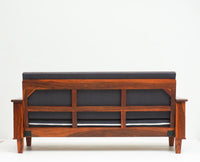 Cuttack Sheesham Wood 5 Seater Sofa With Coffee Table-3+1+1+Table - Furniselan - Maple-Finish