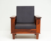Cuttack Sheesham Wood 5 Seater Sofa With Coffee Table-3+1+1+Table - Furniselan - Maple-Finish