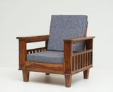 Cuttack Sheesham Wood 5 Seater Sofa With Coffee Table-3+1+1+Table - Furniselan  - Teak-Finish