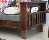 Cuttack Sheesham Wood 5 Seater Sofa With Coffee Table-3+1+1+Table - Furniselan  - Grey-Finish