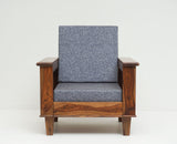 Cuttack Sheesham Wood 5 Seater Sofa With Coffee Table-3+1+1+Table - Furniselan  - Teak-Finish