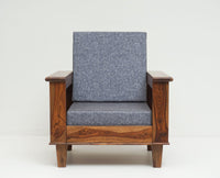 Cuttack Sheesham Wood 5 Seater Sofa With Coffee Table-3+1+1+Table - Furniselan  - Teak-Finish