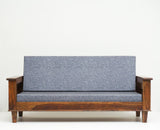 Cuttack Sheesham Wood 5 Seater Sofa With Coffee Table-3+2+Table - Furniselan - Teak-Finish
