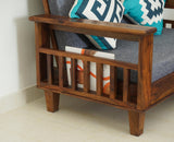 Cuttack Sheesham Wood 5 Seater Sofa With Coffee Table-3+2+Table - Furniselan - Teak-Finish