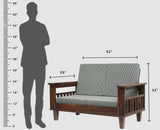 Cuttack Sheesham Wood 5 Seater Sofa With Coffee Table-3+2+Table - Furniselan - Grey-Finish