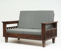 Cuttack Sheesham Wood 5 Seater Sofa With Coffee Table-3+2+Table - Furniselan - Grey-Finish