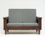 Cuttack Sheesham Wood 5 Seater Sofa With Coffee Table-3+2+Table - Furniselan - Grey-Finish