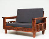 Cuttack Sheesham Wood 5 Seater Sofa With Coffee Table-3+2+Table - Furniselan - Maple-Finish
