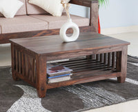 Cuttack Solid Wood Coffee Table - Coffee Tables - Furniselan - Grey-Finish