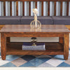 Cuttack Solid Wood Coffee Table - Coffee Tables - Furniselan - Teak-Finish