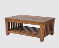 Cuttack Solid Wood Coffee Table - Coffee Tables - Furniselan - Teak-Finish