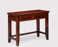 Dakar Solid Wood Study Table with Two Drawer - Study Table - Furniselan - Maple-Finish