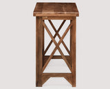 Damascus Solid Wood Study Table Cum Console Table - Study Table - Furniselan - Rustic-Teak-Finish