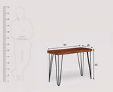 Dasmarinas Solid Wood Study Table Cum Console Table - Study Table - Furniselan - Maple-Finish