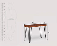 Dasmarinas Solid Wood Study Table Cum Console Table - Study Table - Furniselan - Maple-Finish