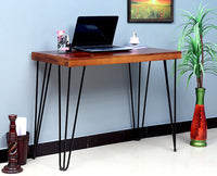 Dasmarinas Solid Wood Study Table Cum Console Table - Study Table - Furniselan - Maple-Finish