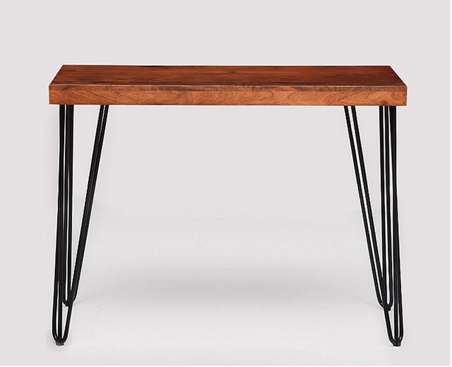 Dasmarinas Solid Wood Study Table Cum Console Table - Study Table - Furniselan - Maple-Finish