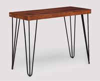 Dasmarinas Solid Wood Study Table Cum Console Table - Study Table - Furniselan - Maple-Finish