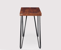 Dasmarinas Solid Wood Study Table Cum Console Table - Study Table - Furniselan - Maple-Finish