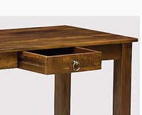 Dehradun Solid Wood Study Table with One Drawer - Study Table - Furniselan - Teak-Finish