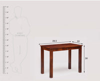 Dehradun Solid Wood Study Table with One Drawer - Study Table - Furniselan - Maple-Finish
