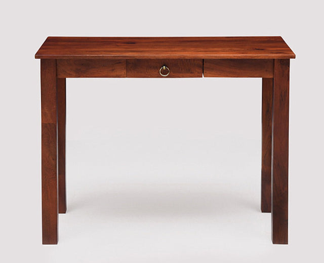 Dehradun Solid Wood Study Table with One Drawer - Study Table - Furniselan - Maple-Finish