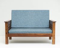 Delhi Sheesham Wood 2 Seater Sofa - Two Seater Sofa - Furniselan - Teak-Finish